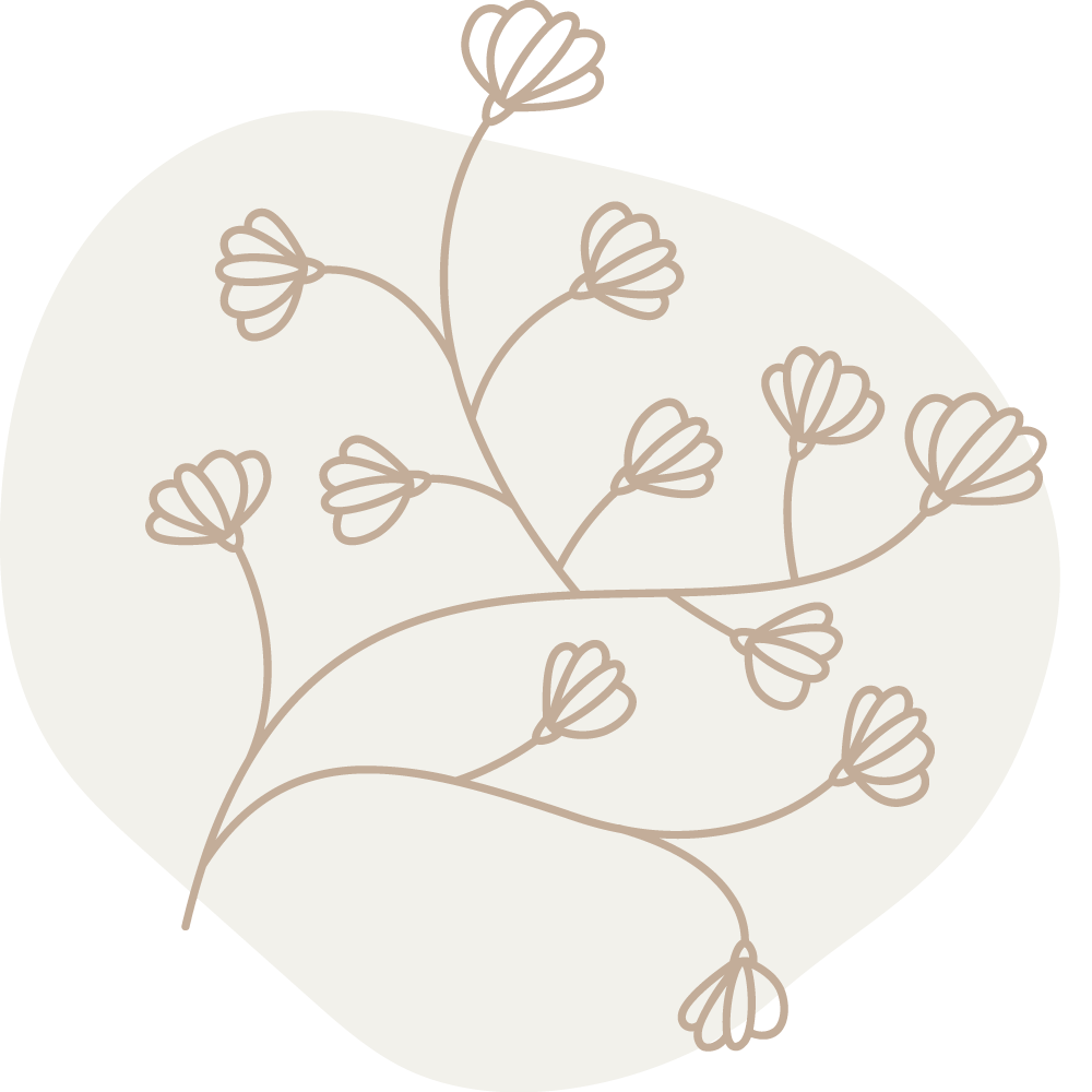 The Core Perspectives Anxiety Service Flora illustrated icon logo.